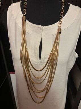 Multi-Strand Gold Layered Necklace - Women Jewelry